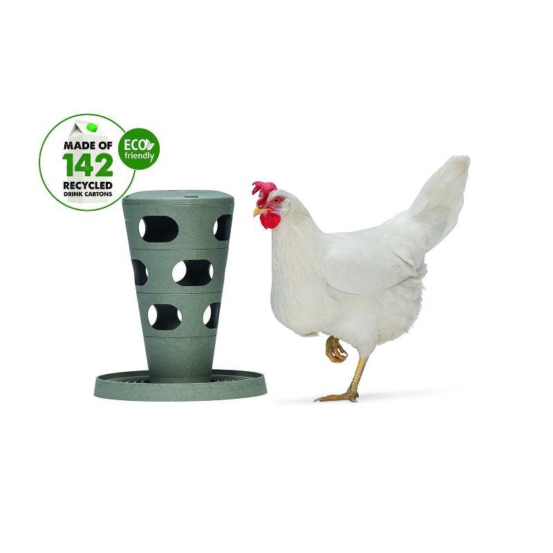 Beeztees Feed Tower Krmítko pro drůbež šedé 36cm