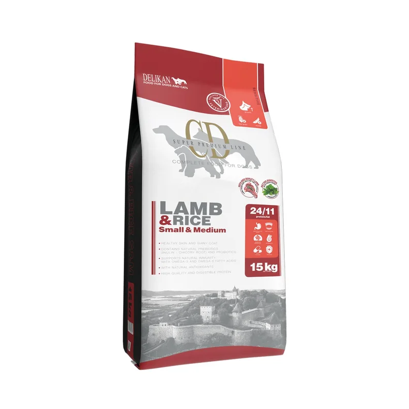 Delikan Dog CD Lamb and Rice Small&Medium 15kg