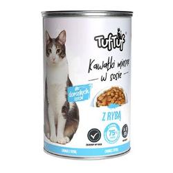 Tuf Tuf Cat Kousky masa s rybou konz. 415g