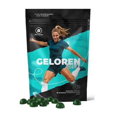 Geloren Active kiwi bez cukru 342g, 90 želé