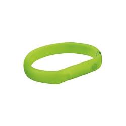 Obojek USB svítící plochý M-L 50cm/18 mm, zelený