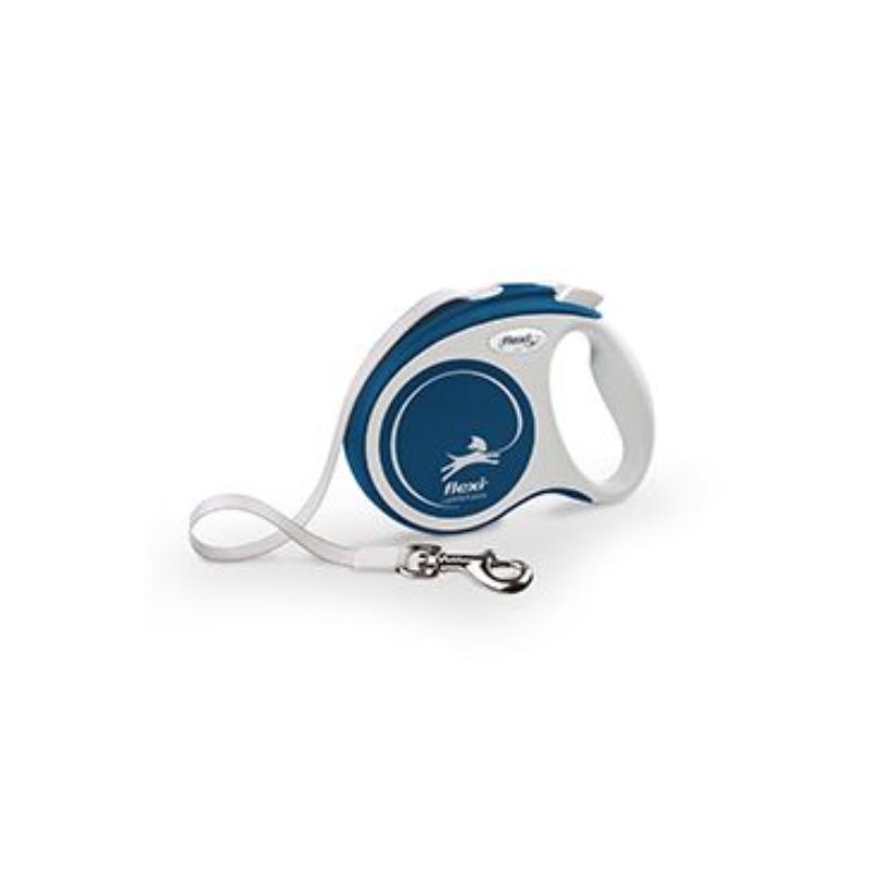 Vodítko FLEXI Comfort Plus XS pásek 3m/12kg modrá