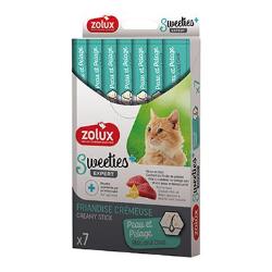Pochoutka kočka SWEETIES Krásná srst 7ks Zolux