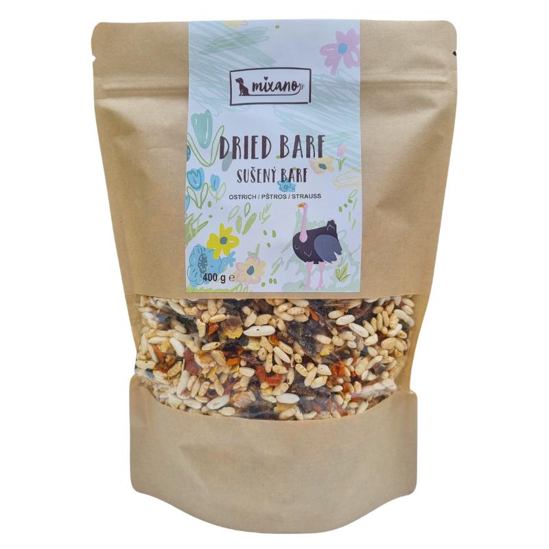 Mixáno sušený BARF - Pštros 400g