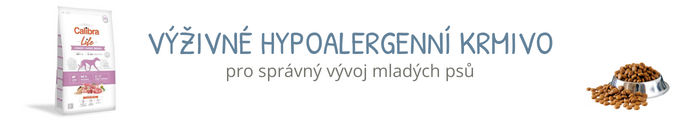 šteňa veľkého plemena – granuly Calibra Junior
