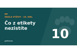 Čo z etikety krmiva nezistíte