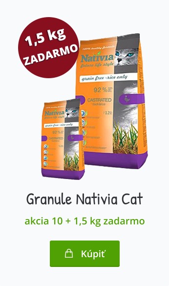 Nativia Cat 10 + 1,5 kg zdarma